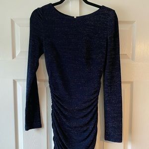 Vince Camuto Ruched Metallic Bodycon Dress